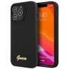 Guess GUHCP13XLSLMGBK iPhone 13 Pro Max 6.7 black/czarny hardcase Silicone Script Gold Logo